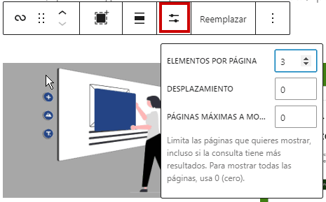 ajustes del bucle de consulta